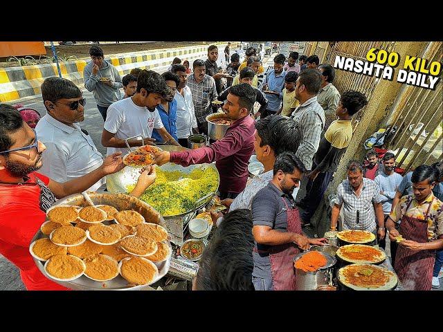 INCREDIBLE Indian Street Food  Ramji Shamji Samose Chole, Vicky तरी Poha, सिगड़ी Dosa, सम्बर Samosa