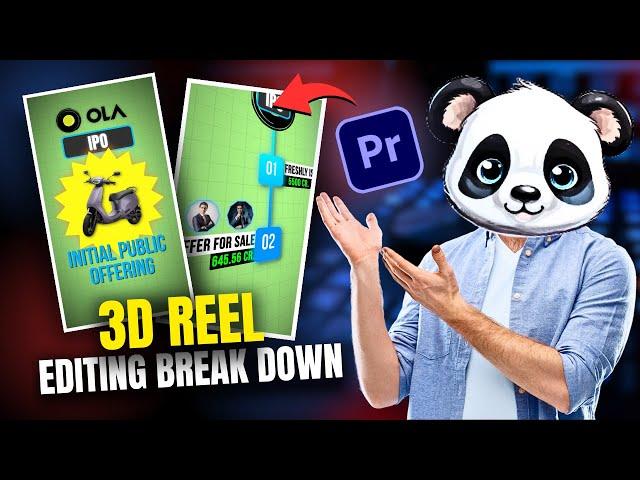 How I Edited This 3D Viral Reel using Premiere Pro | Premiere Pro Tutorial