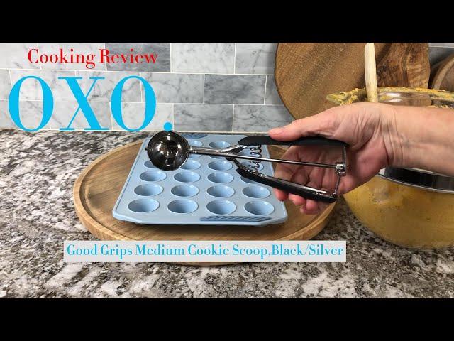 OXO Good Grips Medium Cookie Scoop,Black/Silver | Review