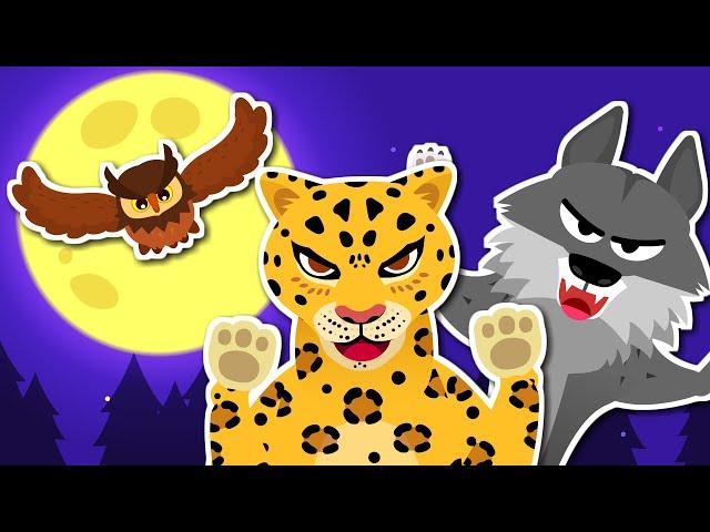 Hunters in the Night | “Ah-ooh~! It’s our world!” | Animal song | Song for kids  TidiKids