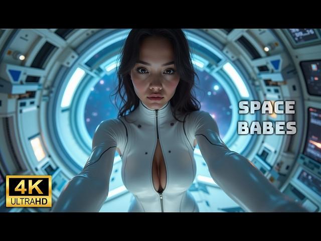 AI ART LOOKBOOK 4K VIDEO - SPACE BABES |  Cosmic Sci-Fi AI Girls