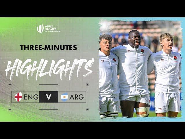 This opener is OUTRAGEOUS | England v Argentina | World Rugby U20 Championship 2024 Match Highlights