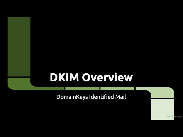 DKIM Overview