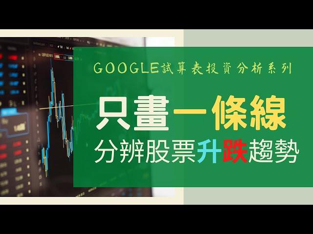 一條平均線，找出值得買入的股票，分辨升跌趨勢 | Google試算表投資分析