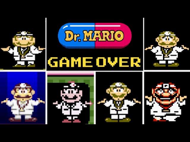 Evolution of Dr. Mario GAME OVER screens - Official & Hacks