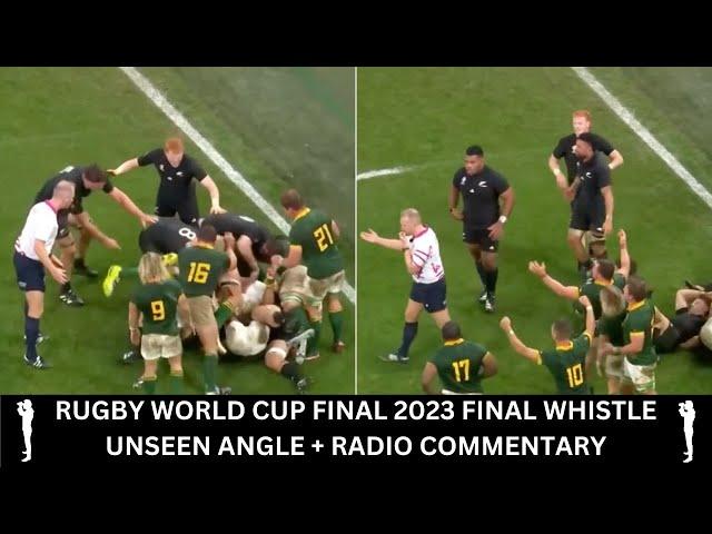 Rugby World Cup Final 2023 Final Whistle | Unseen Camera Angle | BBC Radio 5 Live Commentary