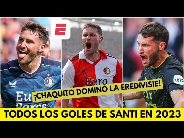 TODOS LOS GOLES de SANTIAGO GIMÉNEZ en el 2023 en EREDIVISIE. CHAQUITO marcó 31 con el FEYENOORD