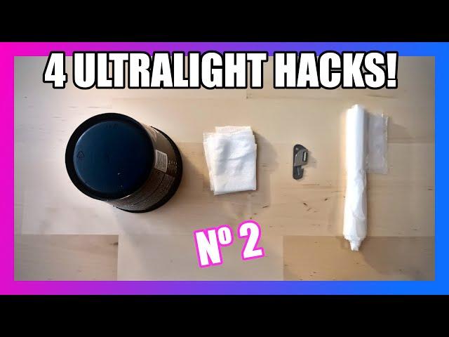 4 Ultralight Outdoor Hacks für Hiking, Bikepacking, Camping, Backpacking & Bushcraft-Survival Nº 2