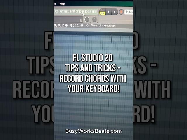 Fl studio 20 Tips and Tricks - Record chords with your keyboard!