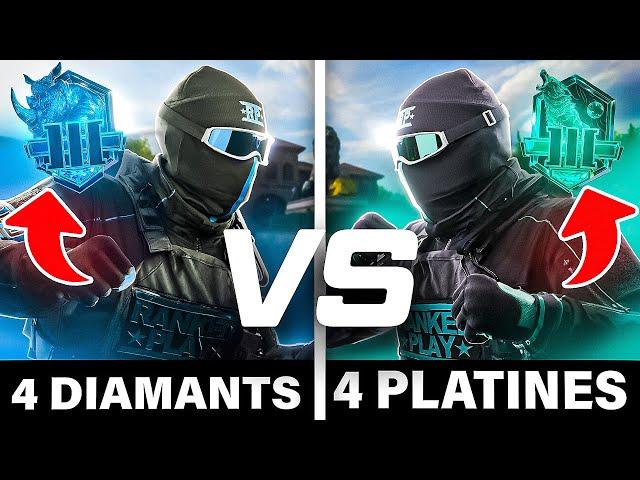 4 DIAMANTS vs 4 PLATINES qui aura la victoire  ? Nouveau concept compétitif