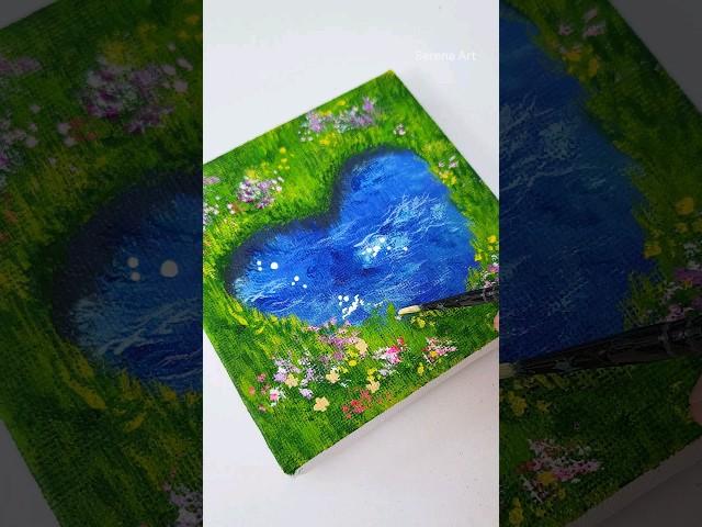 Green vibe  #Acrylic #painting #satisfying #relaxing #아크릴화