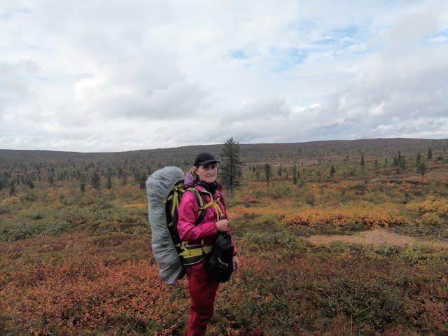 Autumn hike in Finland in Saariselkä,  September 2020