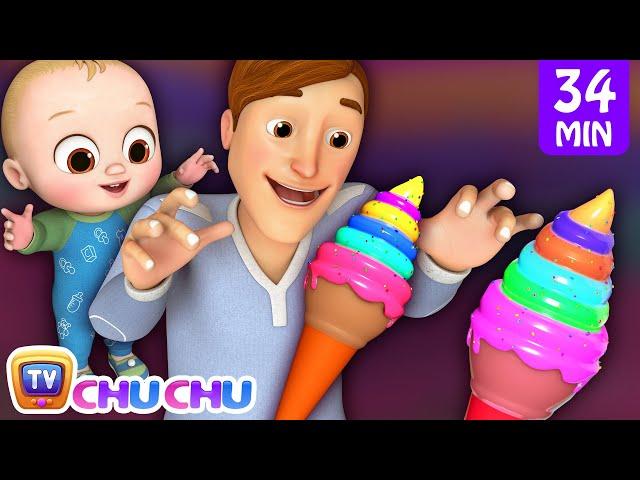 Johny Johny Yes Papa Ice Cream Song + More 3D Nursery Rhymes & Kids Songs - ChuChu TV