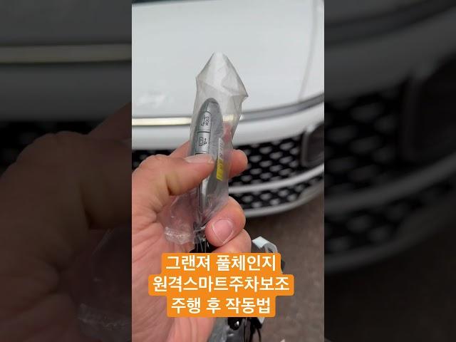 원격스마트주차보조 그랜저 풀체인지 주행 후 활용법 #shorts