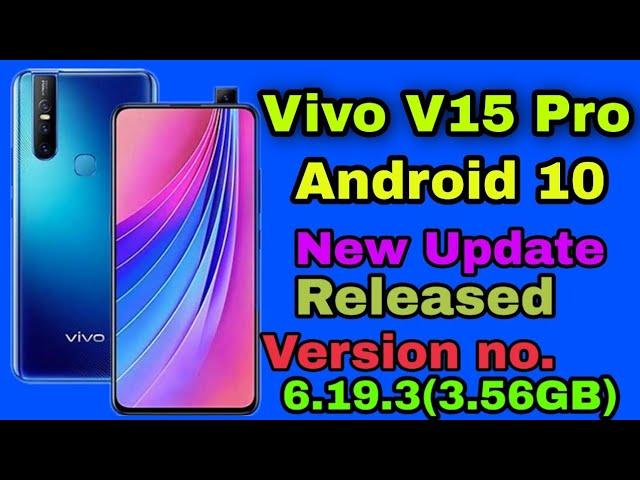 Vivo V15 Pro Android 10 Update /By Tech Boy Mukesh