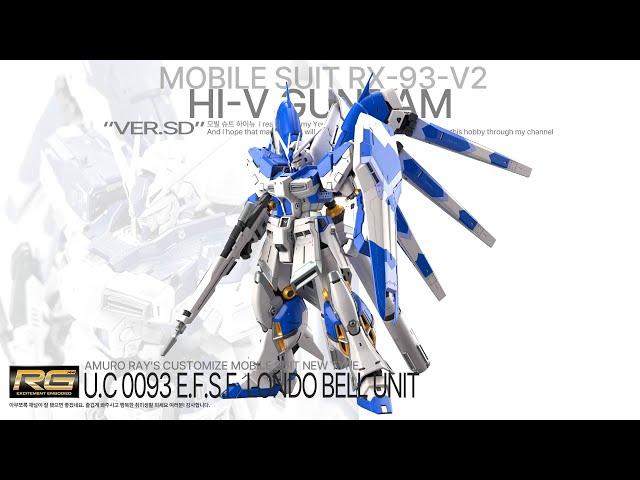 RG 1/144 Hi-NU Gundam ASMR BUILD Gunpla Speed build