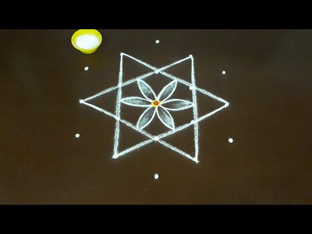 Vaigasimadham special 5*3 #padikolam |# starrangolidesig |kolangal| rangoli design| lighting rangoli