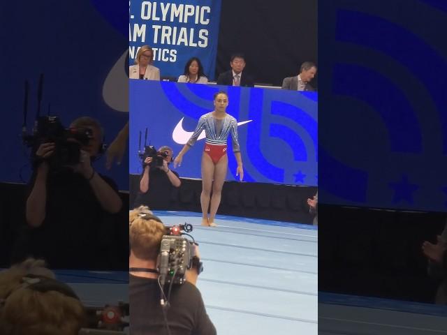 Hezly Rivera on Floor at Olympic Trials 2024