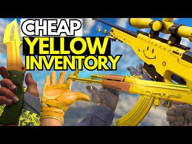 BEST Cheap YELLOW Inventory in 2025 (CS2 Budget Yellow Loadout)