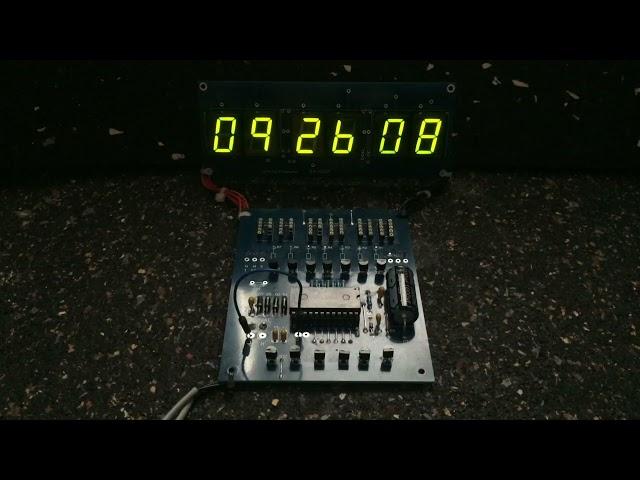 WF VQB27 LED (1980's) (equiv. of HP HDSP LED) on MM5314 clock (remade 2023)