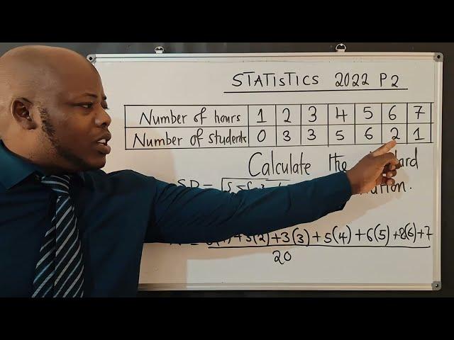 Standard Deviation STATISTICS 2022 paper 2. Un grouped Data.