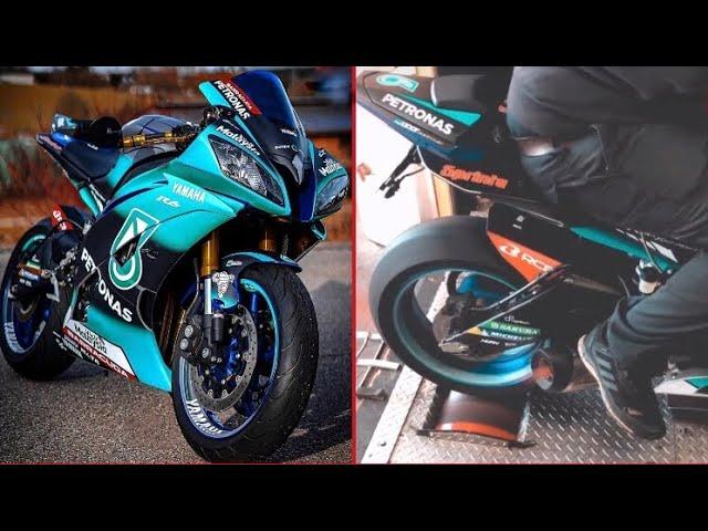 YAMAHA YZF R6 Petronas Design with Leo Vince Exhaust System Sound on dyno. Rocket bike !