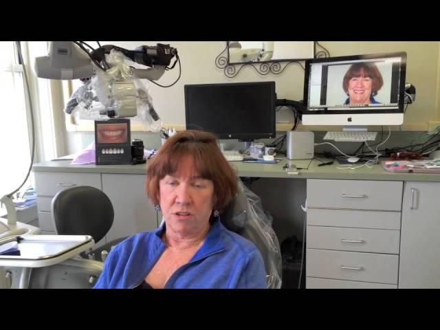 osteoporosis patient receives implant denture