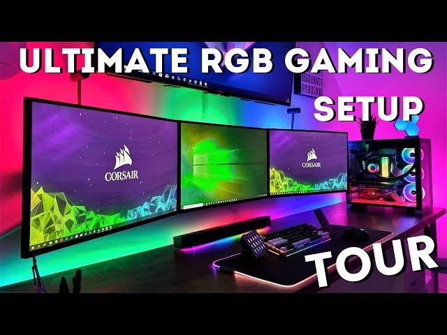 My Ultimate RGB Gaming Setup Tour! (2019)