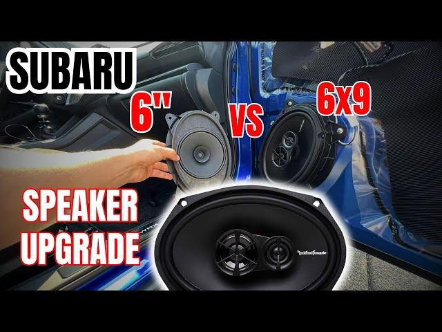 Subaru VB WRX front speaker upgrade install bracket harness includes Subaru Outback and Crosstrek