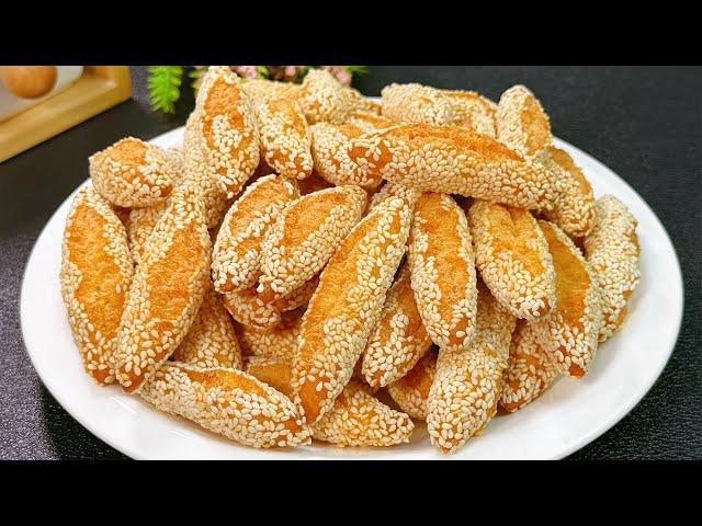 Crispy Sesame Sticks and Moon Cookies: Easy to Make at Home! A Delicious Treat You Can Make at Home