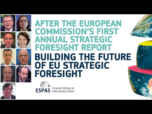 ESPAS Conference 2020: Building the future of EU strategic foresight, 18 November 2020