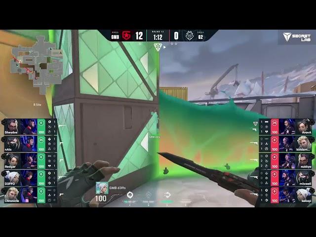 Gambit Esports vs G2 Esports Last round 13-0