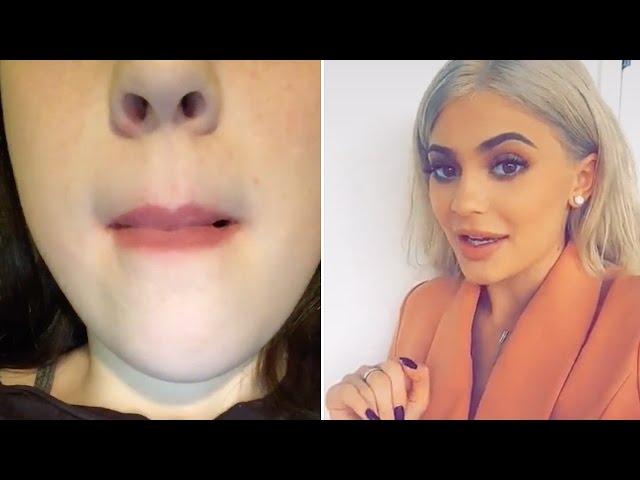 Girl's Lips Get STUCK TOGETHER from buying Kylie Lip Kit From Fake Website!