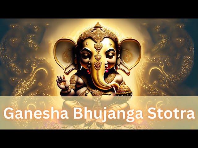 Ganesha Bhujanga Stotram | Sri Adi Shankaracharya | #ganeshchaturthi