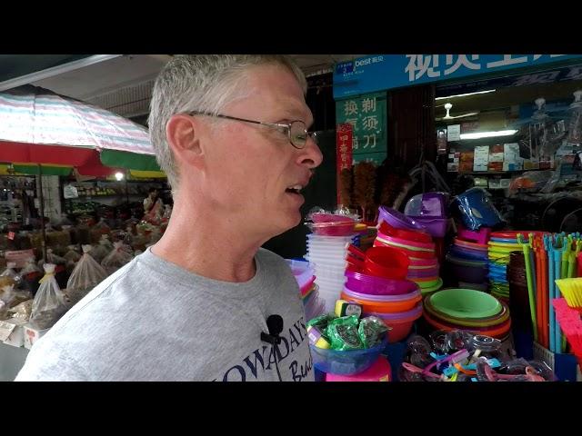 Shopping in Nanning, China at the Garbage Place