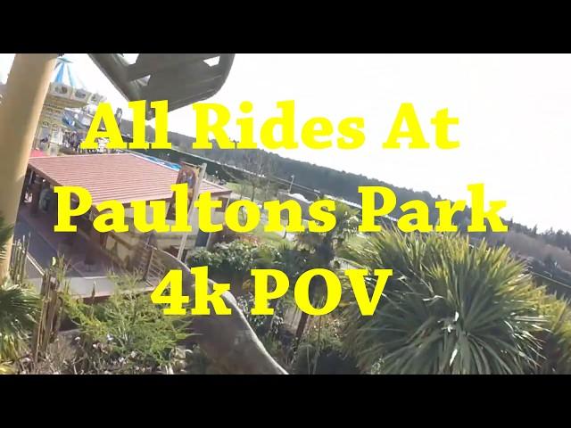 All The Rides At Paulton's Park 4k Pov