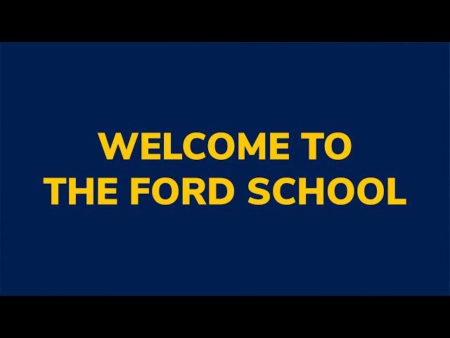 Welcome to the Ford School!