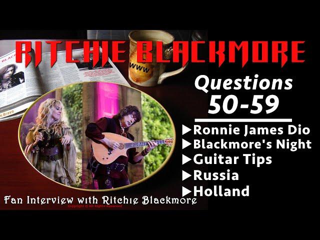 Ritchie Blackmore interview ️ Questions 50-59 Ronnie James Dio Blackmore's Night 1996 Rainbow Fans