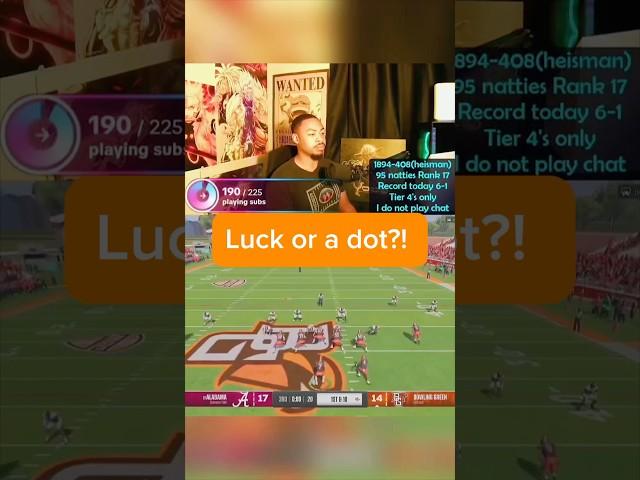 Luck or Laser? You Be the Judge #cfb #shorts