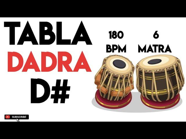 Dadra Taal Tabla Loop  D# | 180 Bpm | 6 Matra | #muzzico