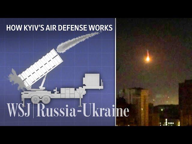 Watch How Ukraine’s Air Defense Systems Intercept Russian Strikes | WSJ
