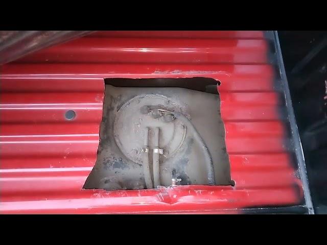 D21 Hardbody Fuel pump access opening location for easy maintenance & replacement