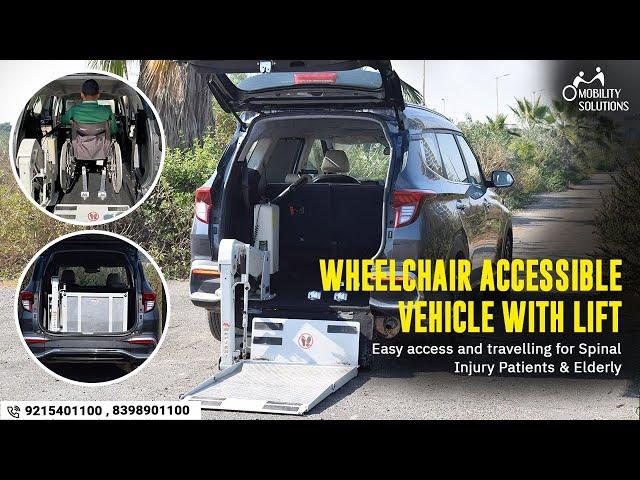 Wheelchair Accessible CAR LIFT | Useful for Hospital & Spinal Rehab | Kia Carens modify for Elderly