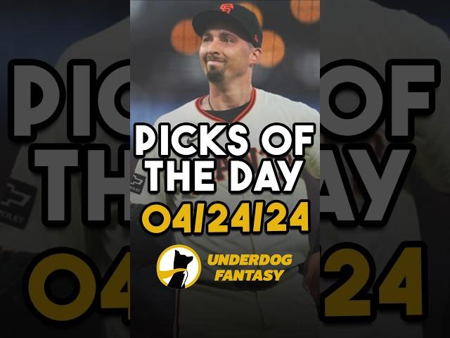 Underdog Best Picks of the Day (04/24/24) #underdogfantasy #bestpicks