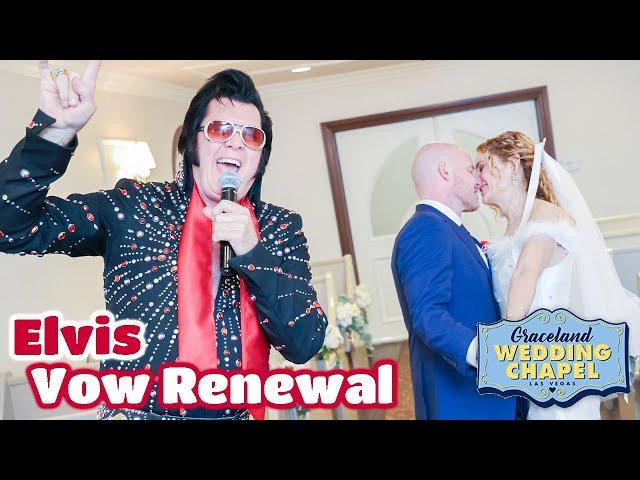 Adam & Vanina's Elvis Vow Renewal in Las Vegas | Graceland Chapel