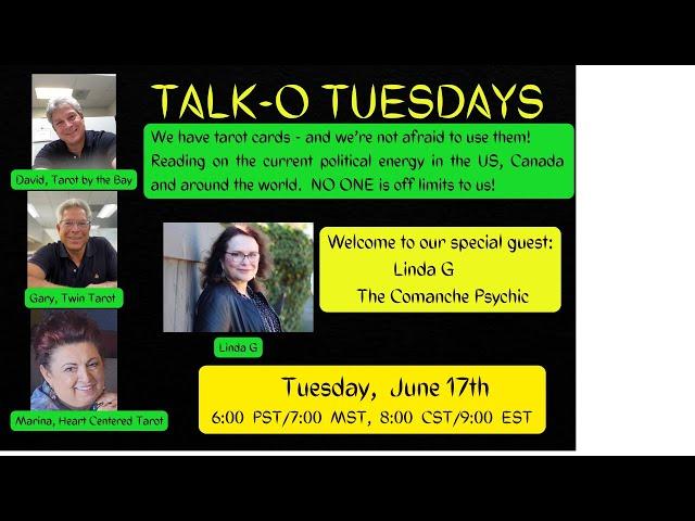 TALK-O TUESDAY with David, Gary Marina and special guest LINDA G!