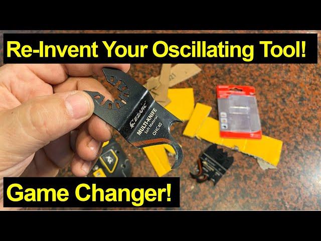 REINVENT your Oscillating Tool! EZARC Hook and Knife Oscillating Blades
