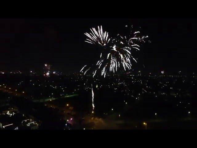 Drone Vlucht - Almere Stad Vuurwerk - December 2015