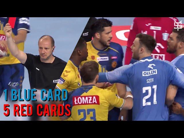 5 Red Cards & Blue Card In One Match ● Wisla Plock vs Kielce ● 2022 ᴴᴰ