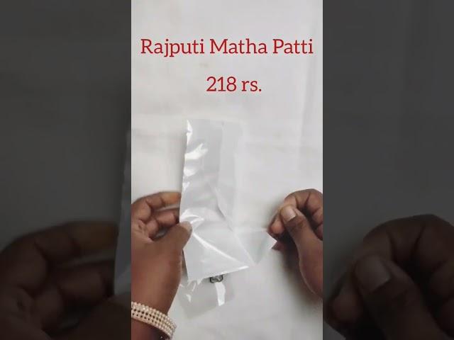 Rajputi Matha Patti#matha patti#shorts #meesho #unboxing @thebeautyon6655 #online shopping 